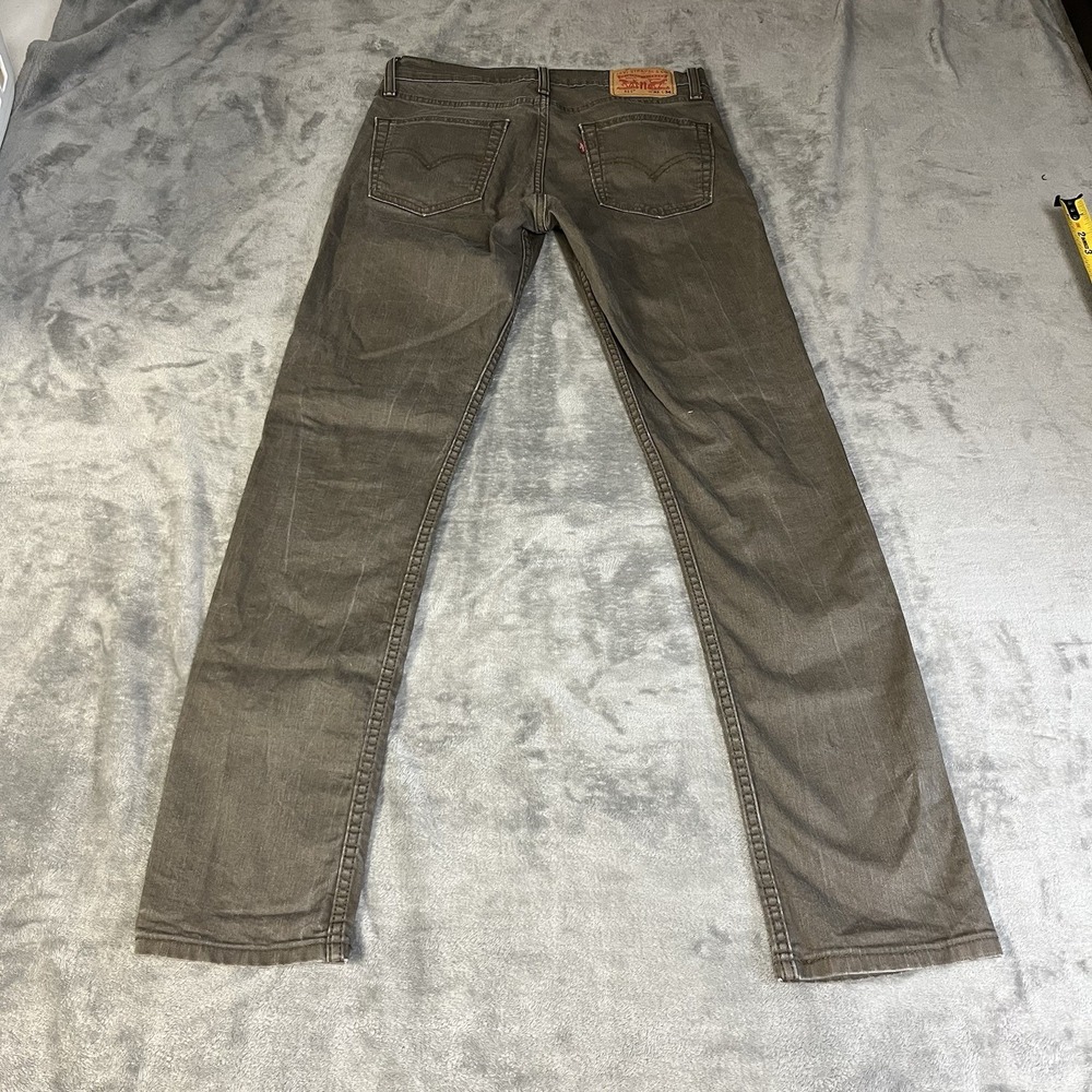 Levis 511 Jeans Mens 32x34* (Meas. 32x33) New Olive Khaki Brown Slim Throughout - Picture 2 of 7